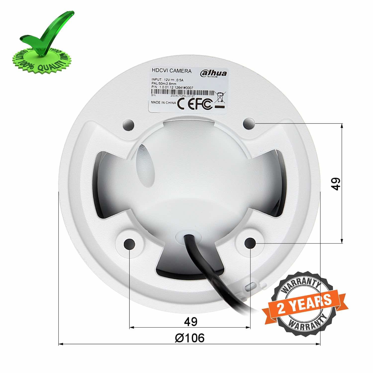 Dahua DH-HAC-HDW1220EMP-A 2mp HDCVI IR Dome Camera Dahua DH-HAC-HDW1220EMP-A 2mp HDCVI IR Dome Camera